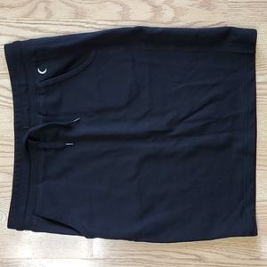 Zyia womens go everywhere skirt black cotton soft lined shorts skirts L